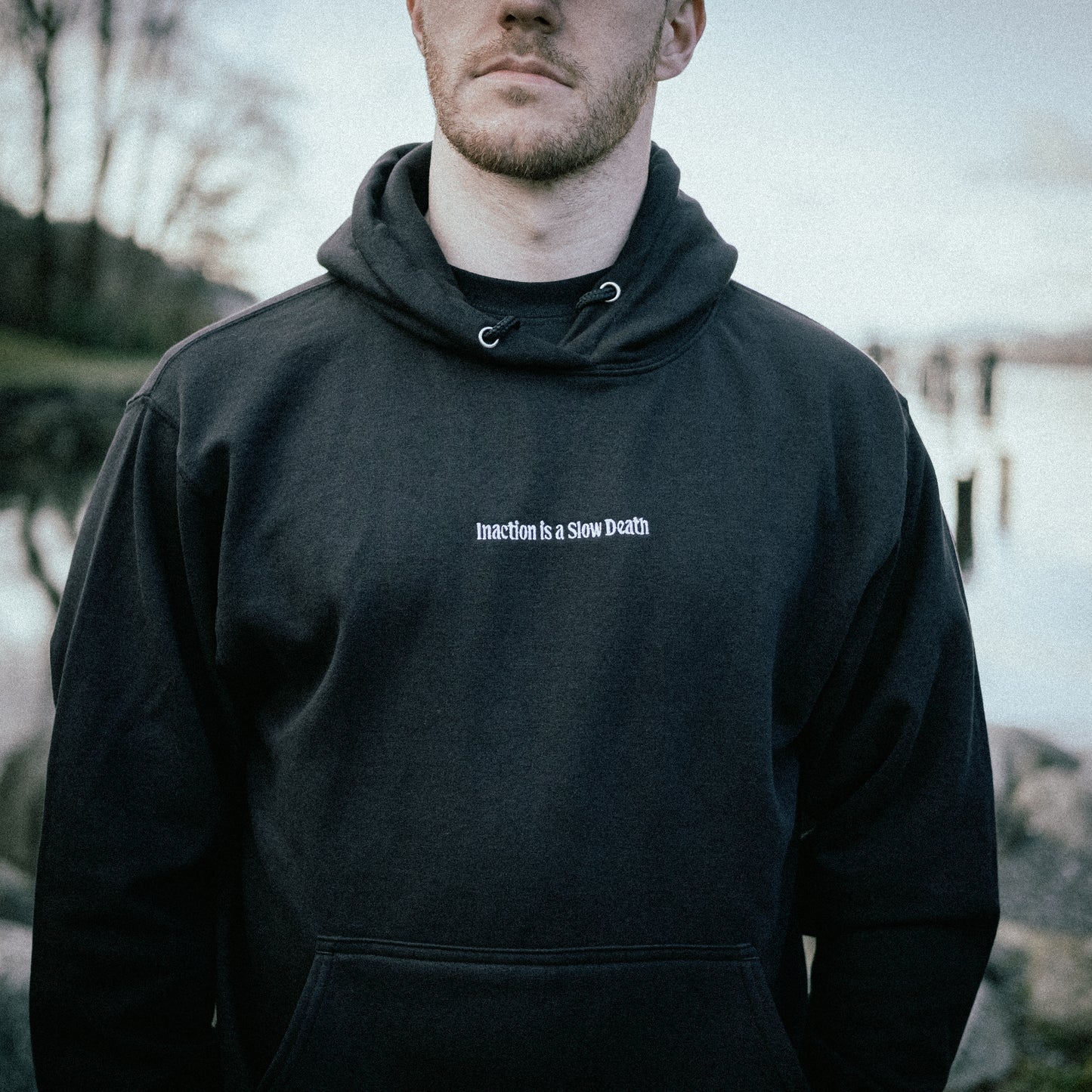 Inaction Is A Slow Death Embroidered Hoodie